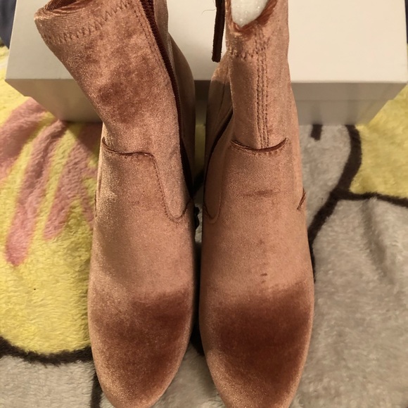 mauve ankle boots